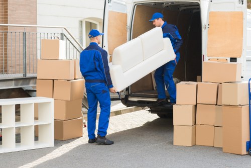 Professional office relocation services in Uxbridge handling business equipment