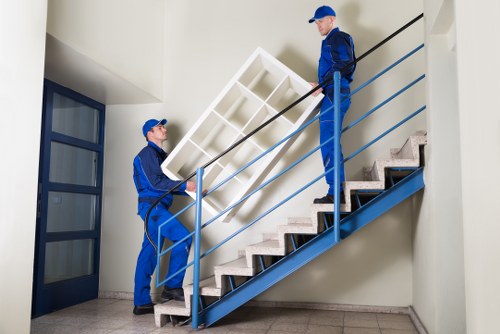 Commercial moving team planning an office relocation in Uxbridge