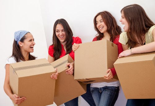 Local removals in Uxbridge with a moving van near residential streets