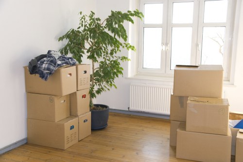 House removals team planning a move in Uxbridge