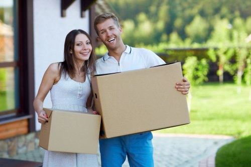 Household and business packing boxes used in Uxbridge