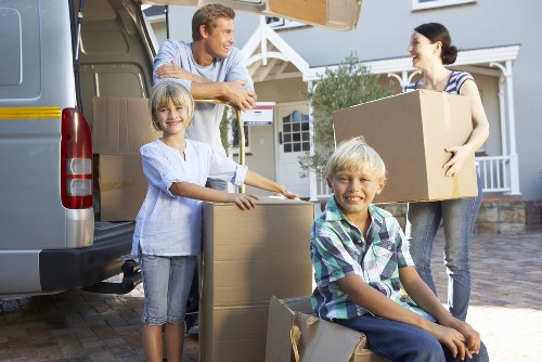 Local Uxbridge moving team preparing items for safe transport