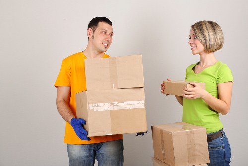 A local removals van prepared for a Uxbridge house relocation