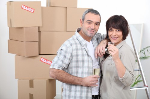 Protective wrapping and lifting equipment used for piano removals