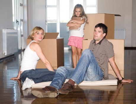Local moving van prepared for furniture transport in Uxbridge
